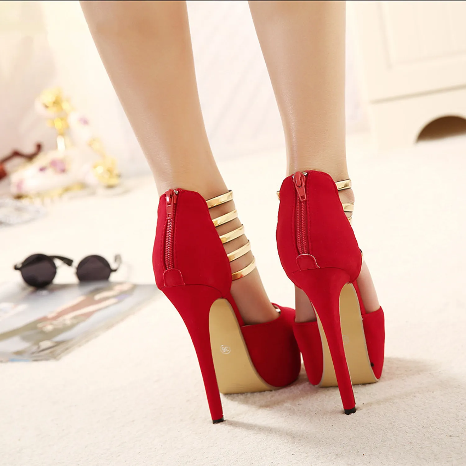 Women's High Heel Sandals With Open Toe