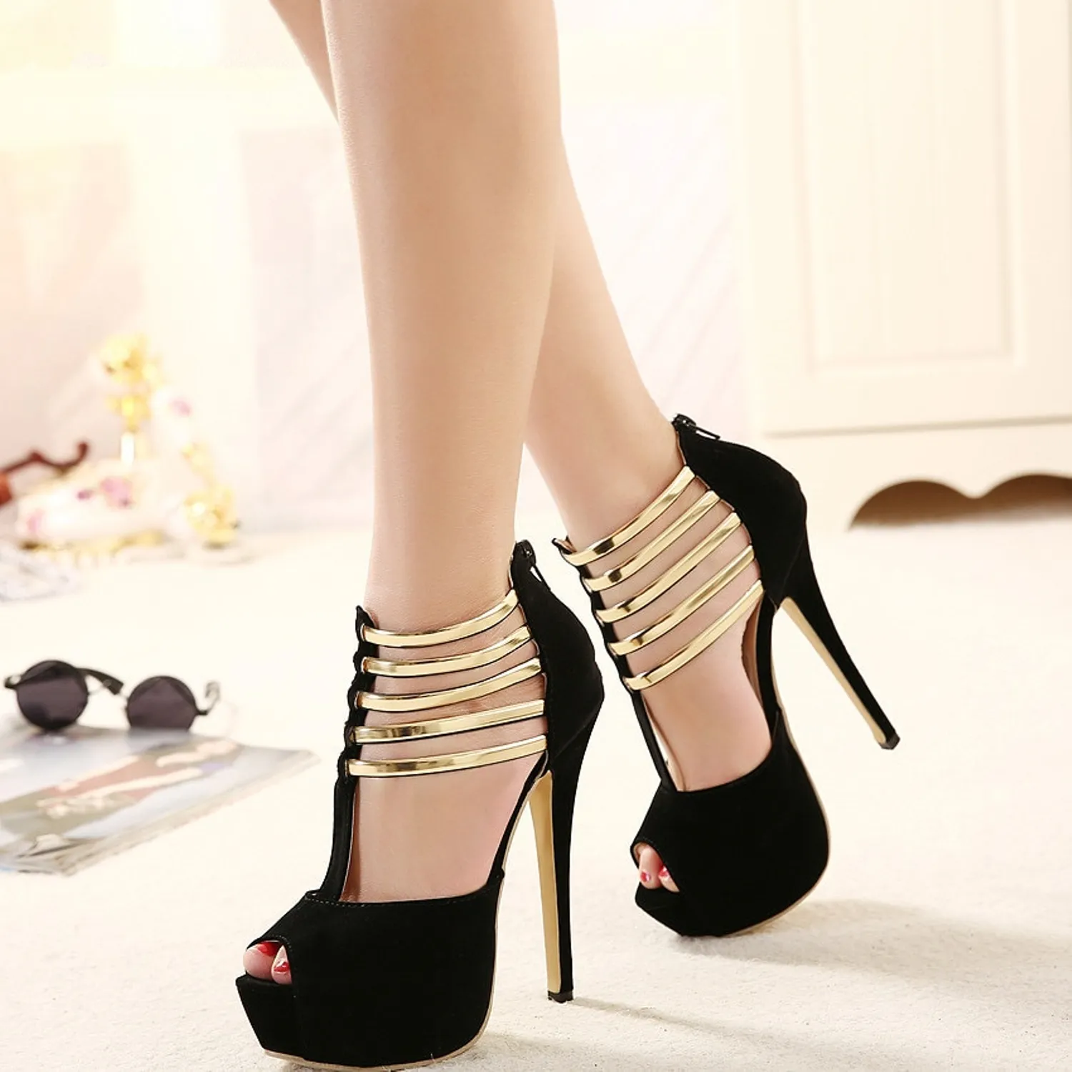 Women's High Heel Sandals With Open Toe