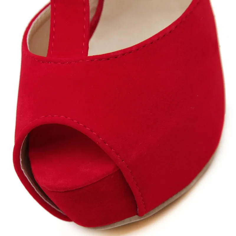 Women's High Heel Sandals With Open Toe