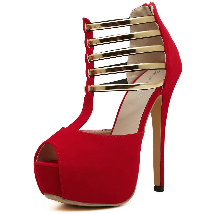 Women's High Heel Sandals With Open Toe