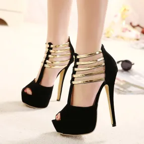 Women's High Heel Sandals With Open Toe