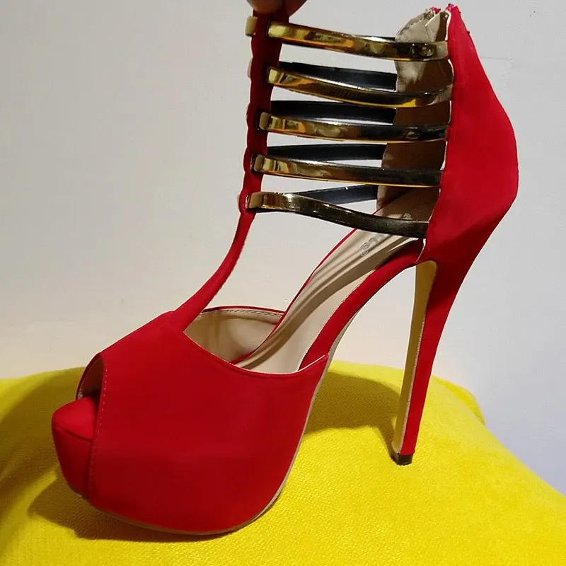Women's High Heel Sandals With Open Toe