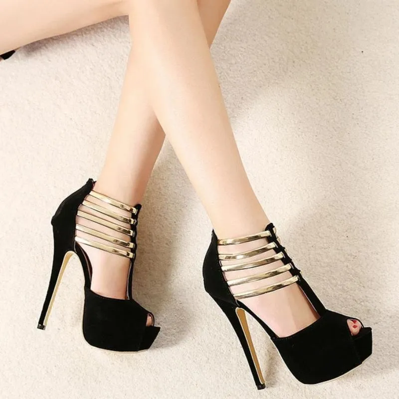 Women's High Heel Sandals With Open Toe